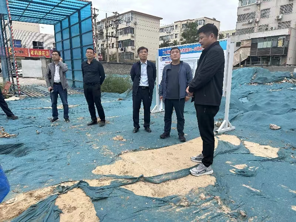 天博·(中国)官方网站负责人汪洋到孙八砦城中村改造项目调研项目建设工作